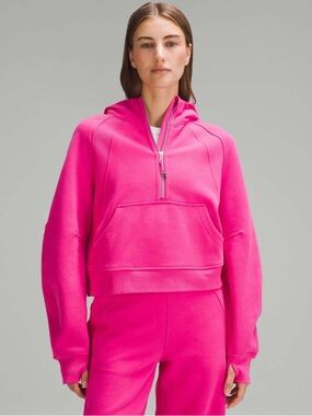 Lululemon Scuba Oversized Half-Zip Hoodie - Sonic Pink